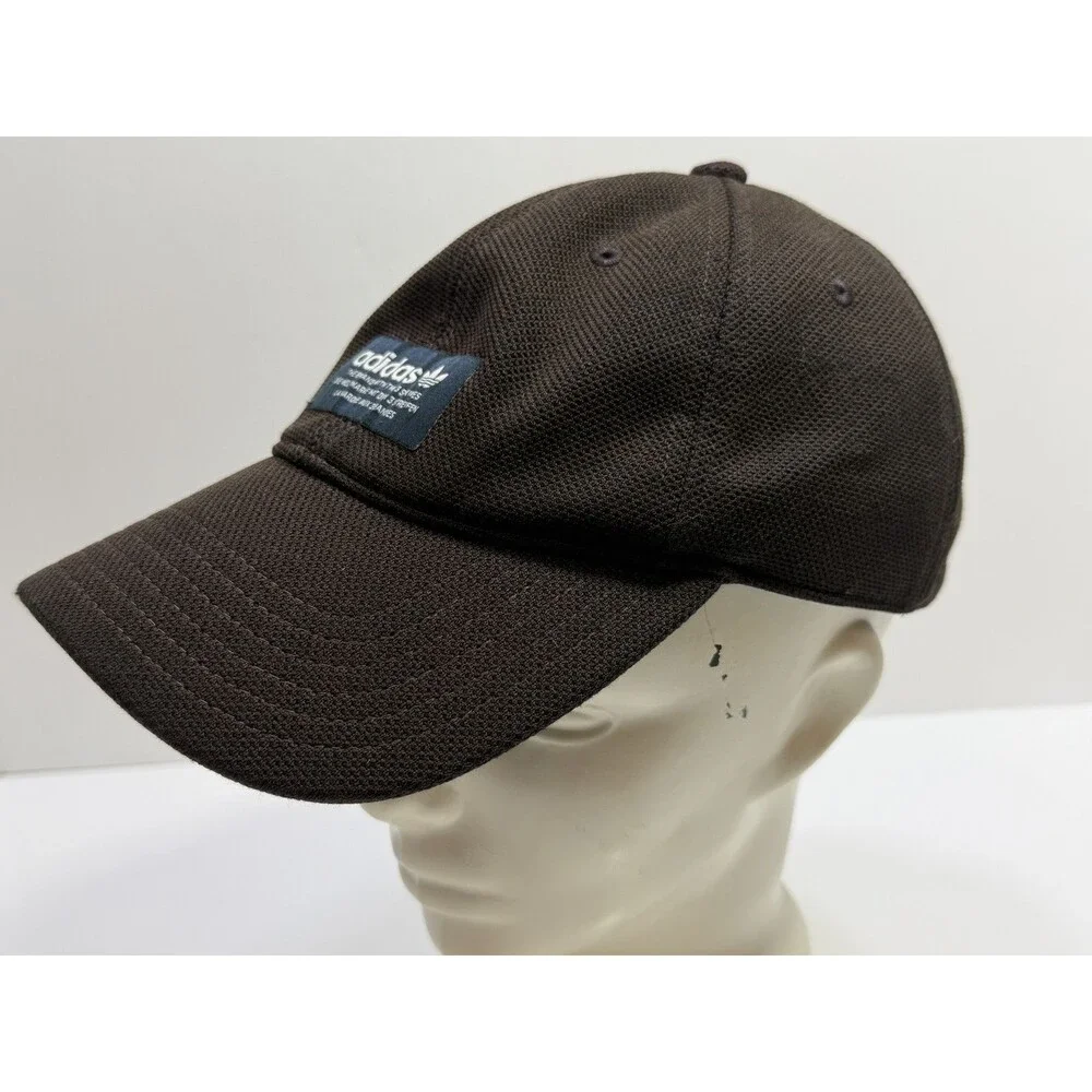 Adidas Trefoil Logo Baseball Cap Hat Brown Adjustable Strapback Casual Sport